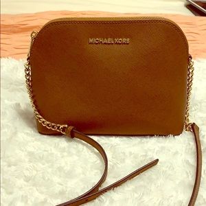 Michael Kors Cognac Crossbody Purse